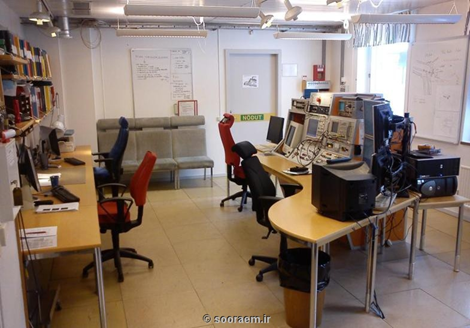 اتاق کنترل آزمایشگاه اسودبرگ، در کشور سوئد - ویدئو وال